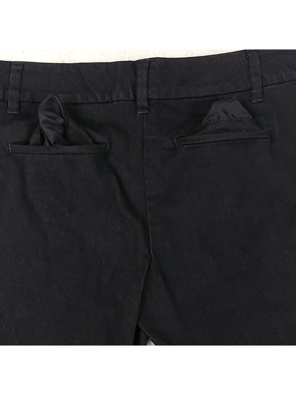 Ann Taylor Factory Dark Blue Mid Rise Button Zipper Front Boardwalk Short - Picture 10 of 11
